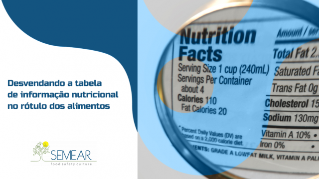 tabela de informação nutricional